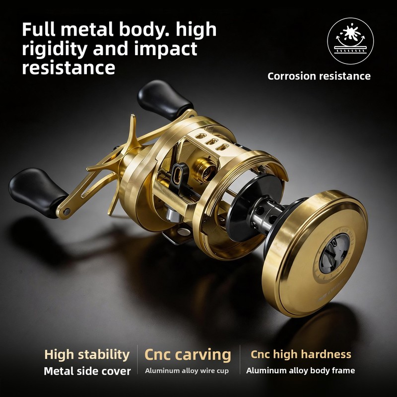 Ice Fishing Line - Chi Ren Professionelle Angelrolle mit Tiefer